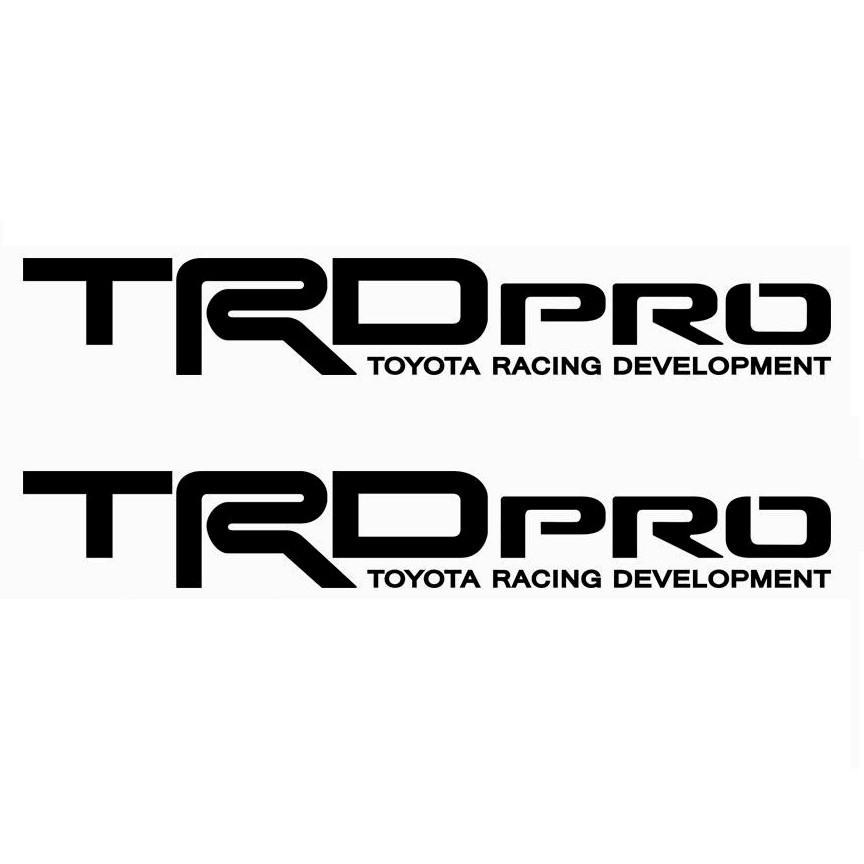 Trd Pro Decal Toyota Tacoma 4runner Fj Cruiser Tundra Sticker – Any Size