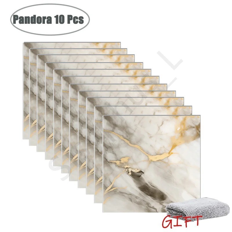 PVC Marble Wall Stickers Self-Adhesive Floor Sticker Kitchen Home Decoration