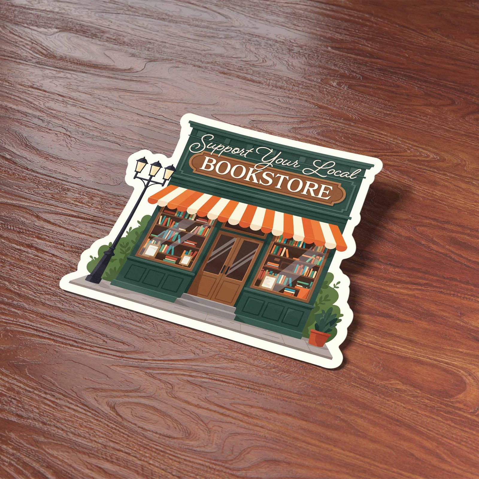 Support Your Local Bookstore Sticker – Cute Book Decal