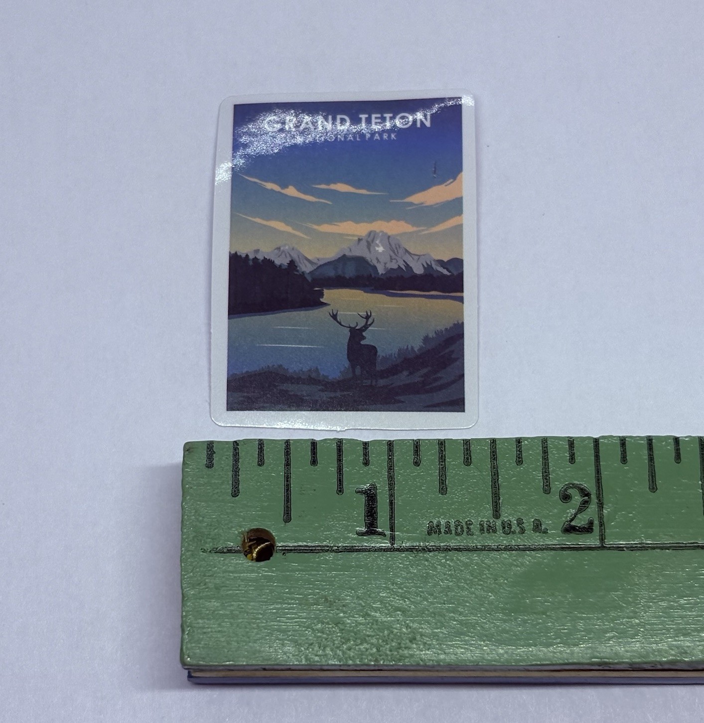 Grand Teton National Park Sticker Elk Snow Art Travel Decal Vinyl Souvenir Tc9