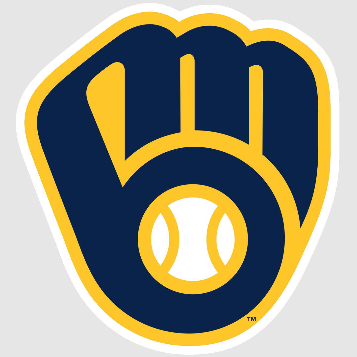 Milwaukee Navy Gold Baseball Weather Resistant Vinyl Sticker/Decal 06