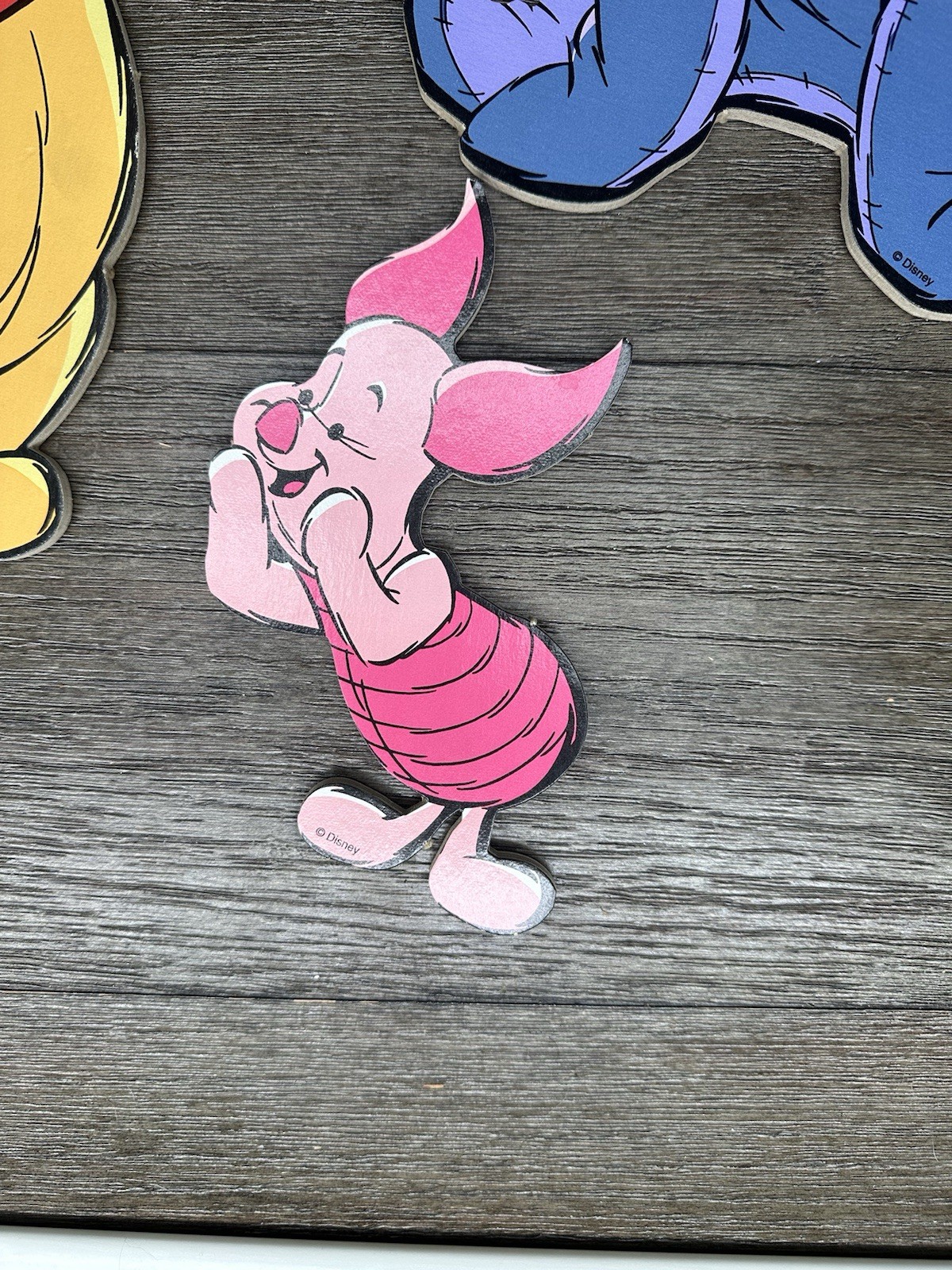 Vtg Winnie the Pooh & Friends Disney Wall Art LOT OF 3 Nursery Kid Pressed Board