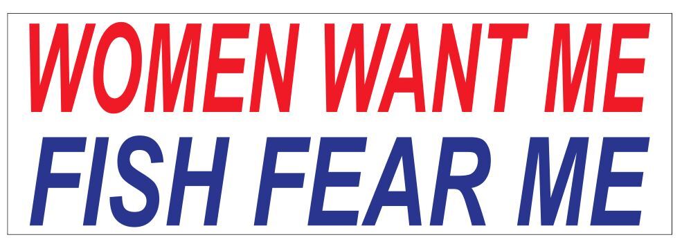 Fish Fishing Bumper Sticker B32