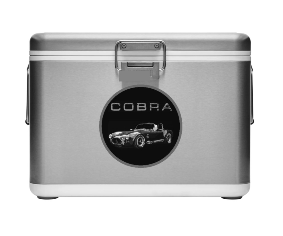 Car Classics "Cobra B/W" – 4" Handmade Vinyl Decal Cooler Vehicle Laptop Tumbler