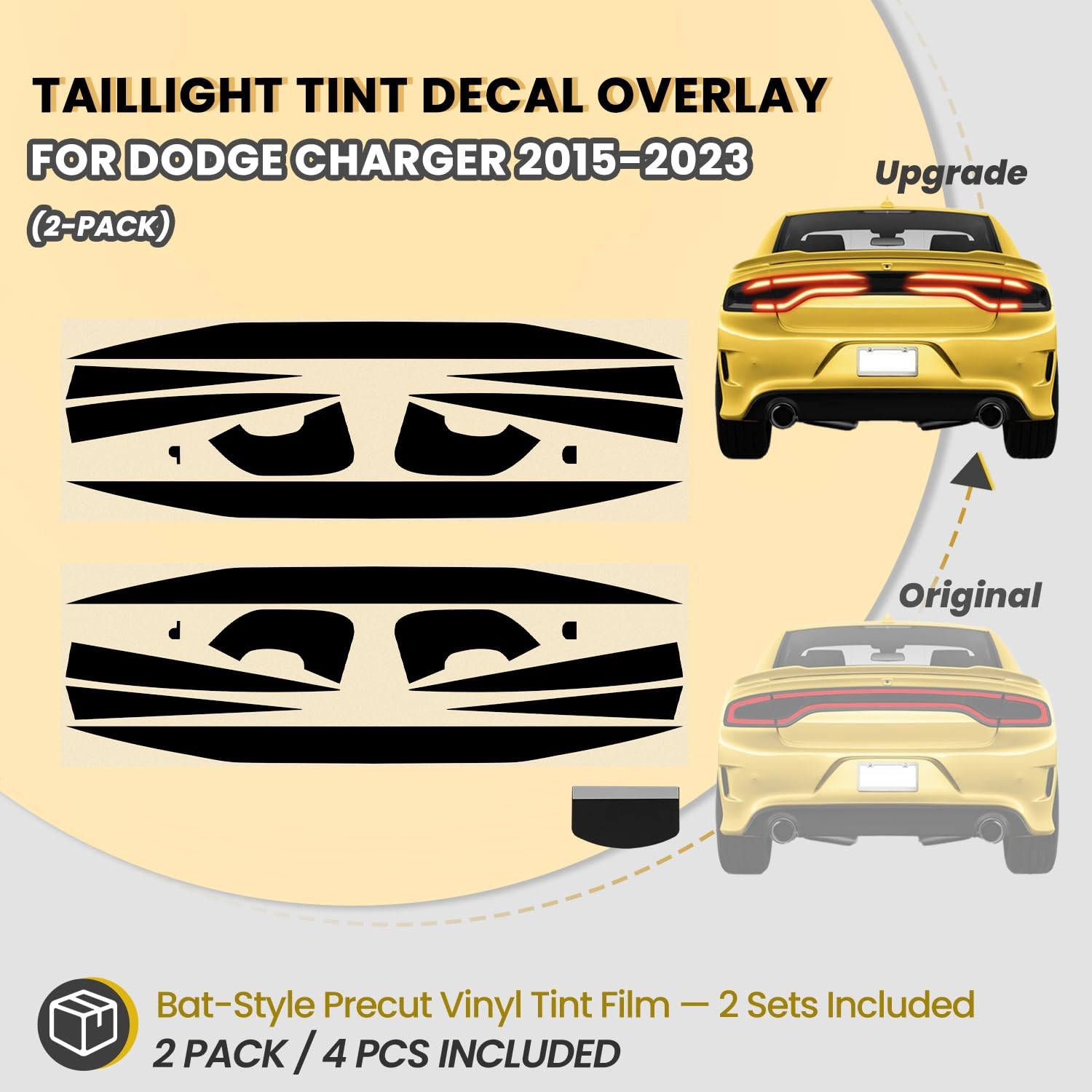 Tail Light Race Track Bat Vinyl Overlay Decal Cover Exterior Accessories for …