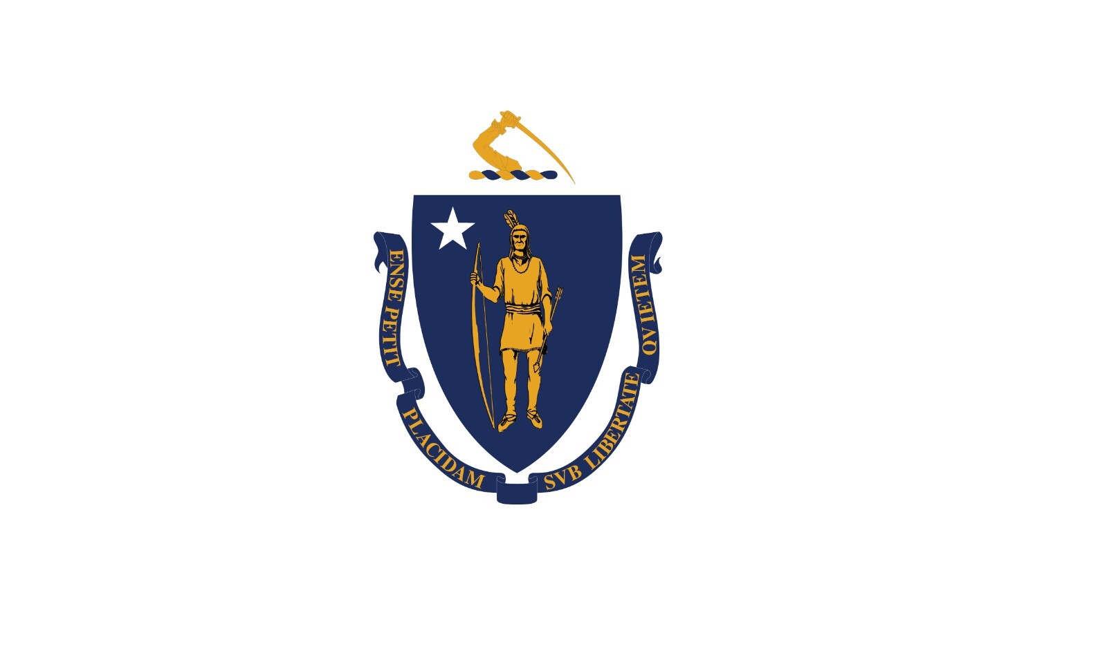 Massachusetts State Flag Vinyl Decal Sticker Car Truck Bumper Laptop Mug Tumbler