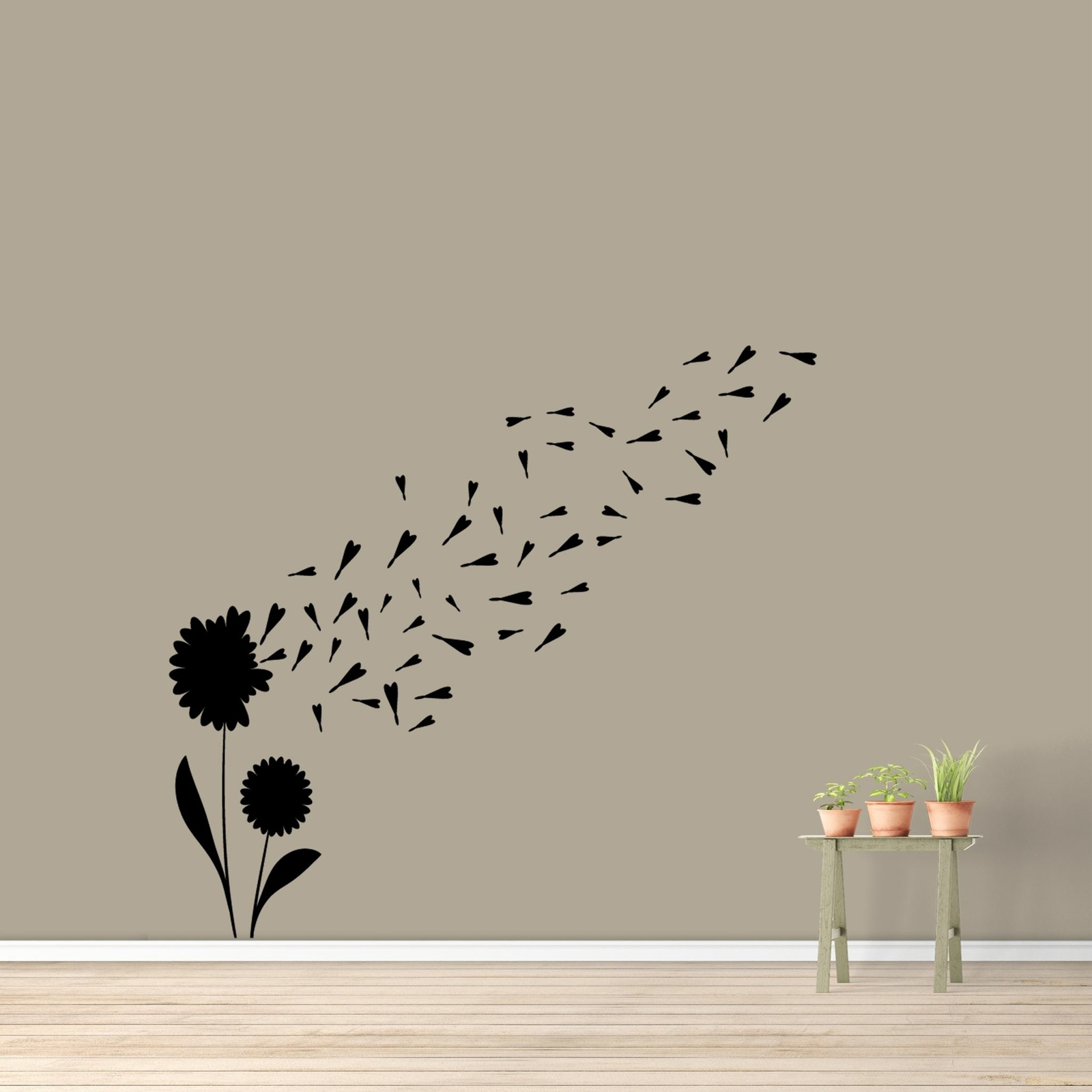 Dandelions Wall Decal – Flowers, Spring, Summer, Wall Accent, Wall Art, Decor