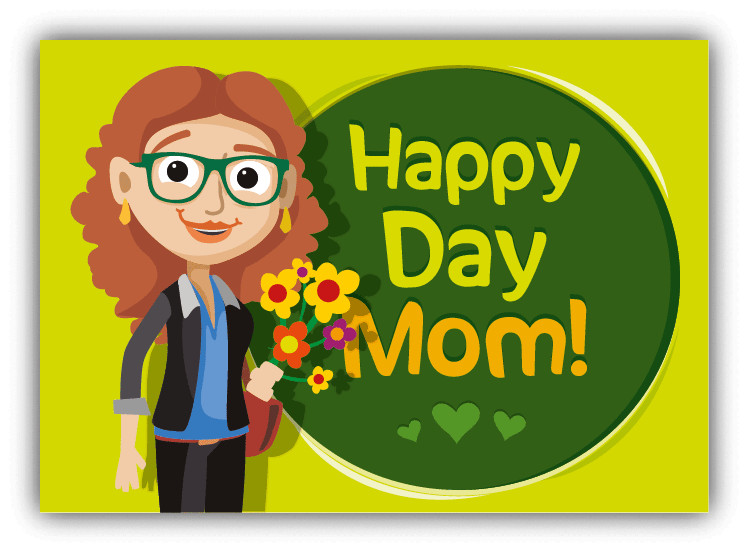 Happy Day Mom Mother's Day Car Bumper Sticker Decal