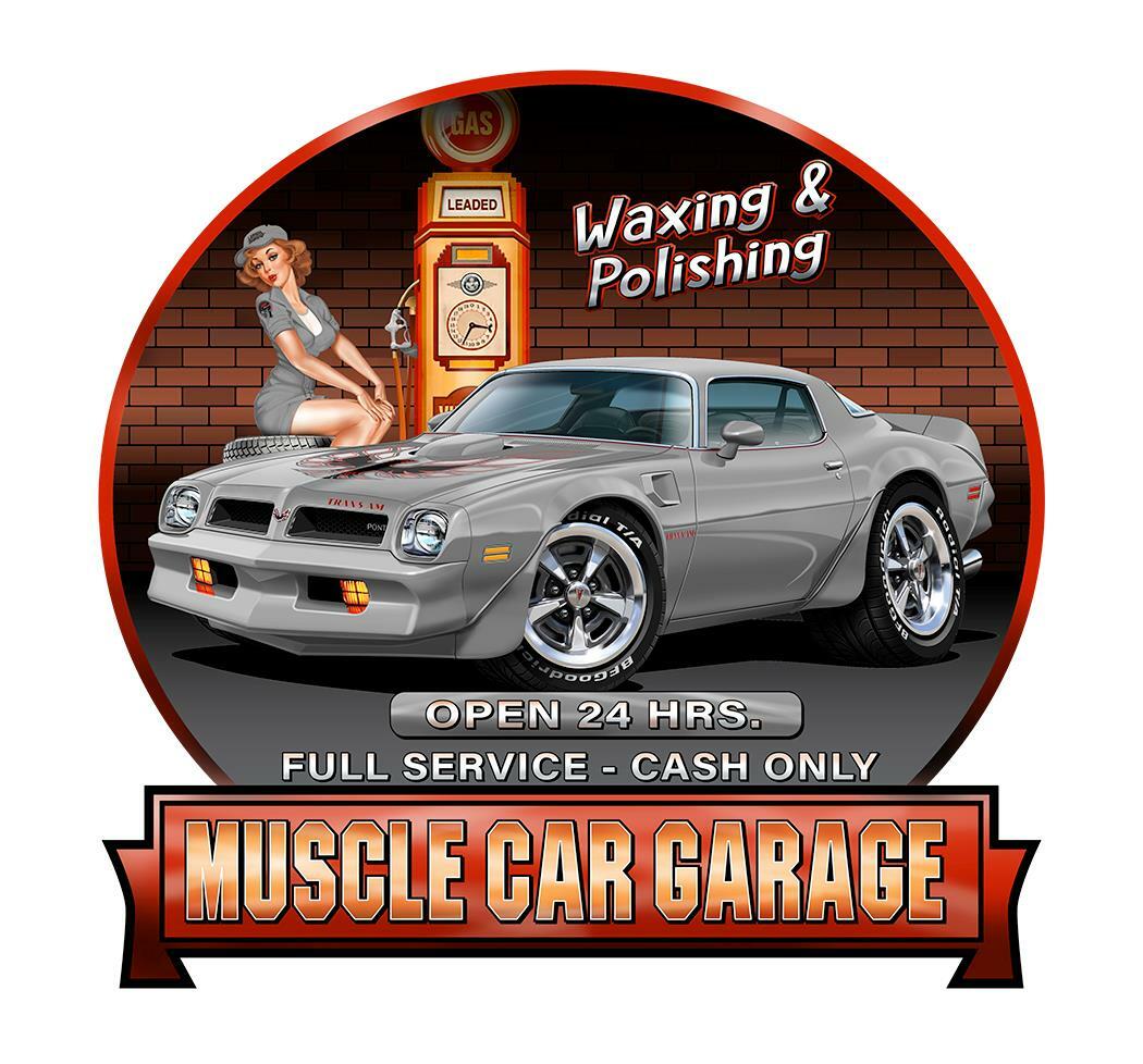 1976 Pontiac Trans Am Firebird Garage Sign Wall Art Graphic Sticker