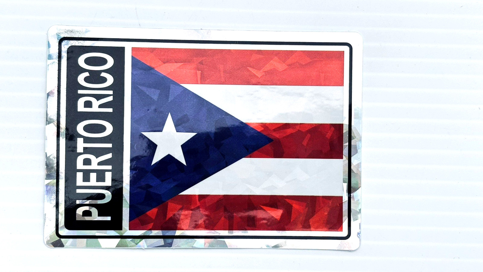 TWO (2) Pieces PUERTO RICO BORICUA FLAG DECAL STICKER 4 x 2.75inches