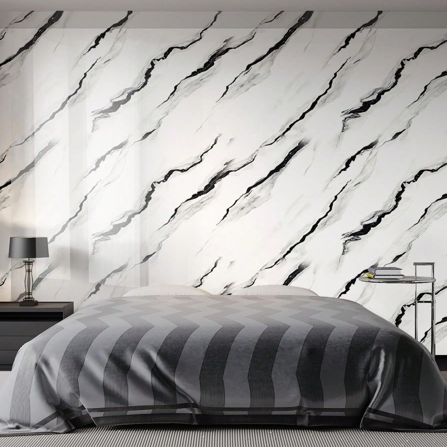Marble Peel and Stick Countertop Paper – Waterproof Marble Contact Paper, 15….