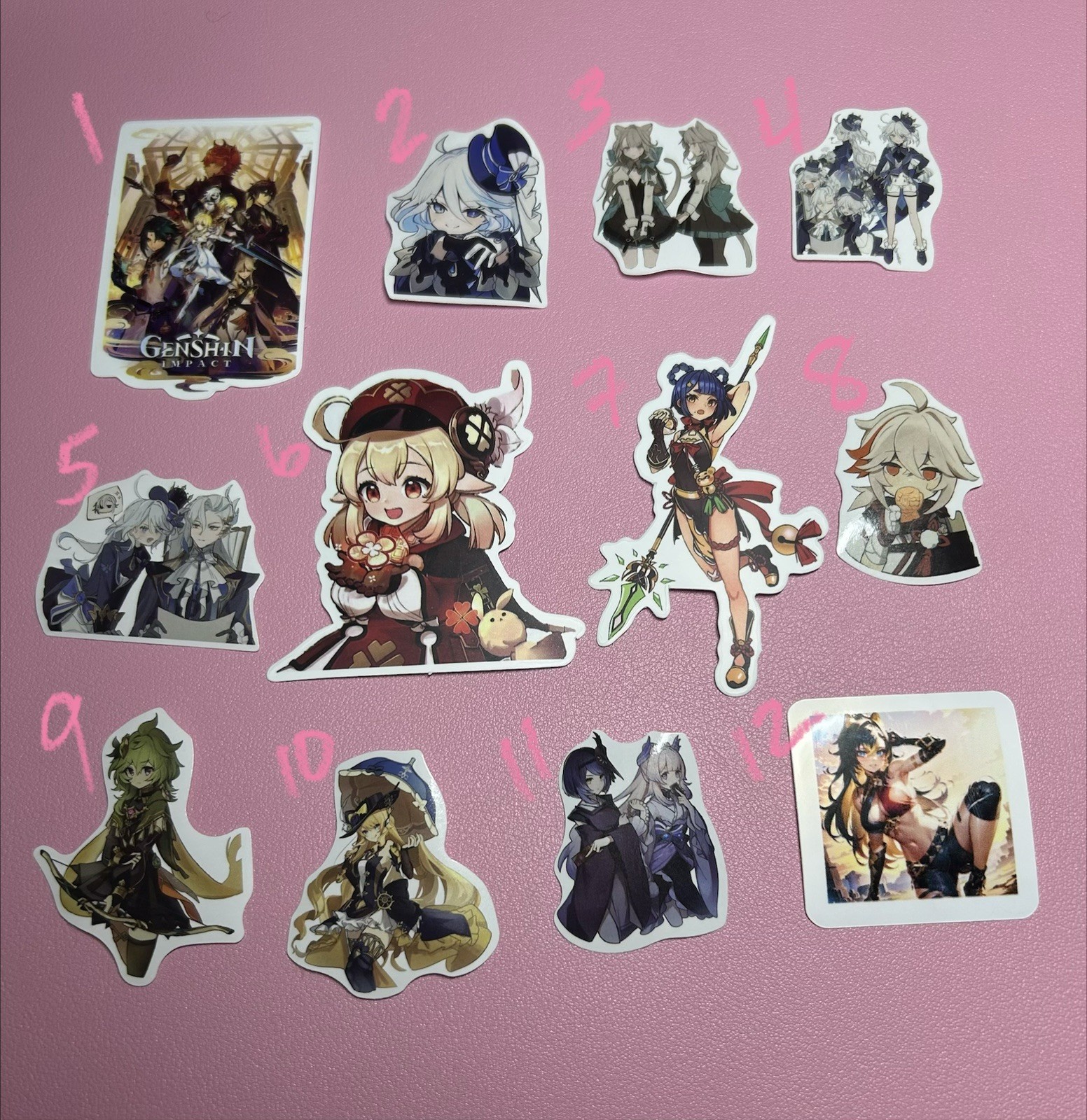 Genshin Impact And More Anime Stickers – 10