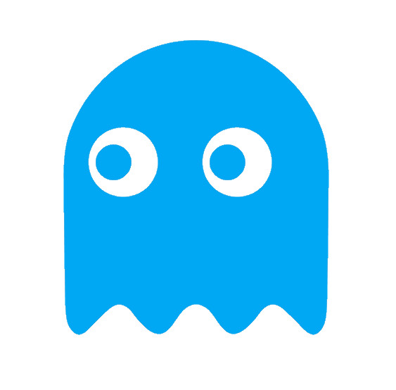 PAC MAN GHOST, PAC-MAN, Decal Sticker for Car, Laptop