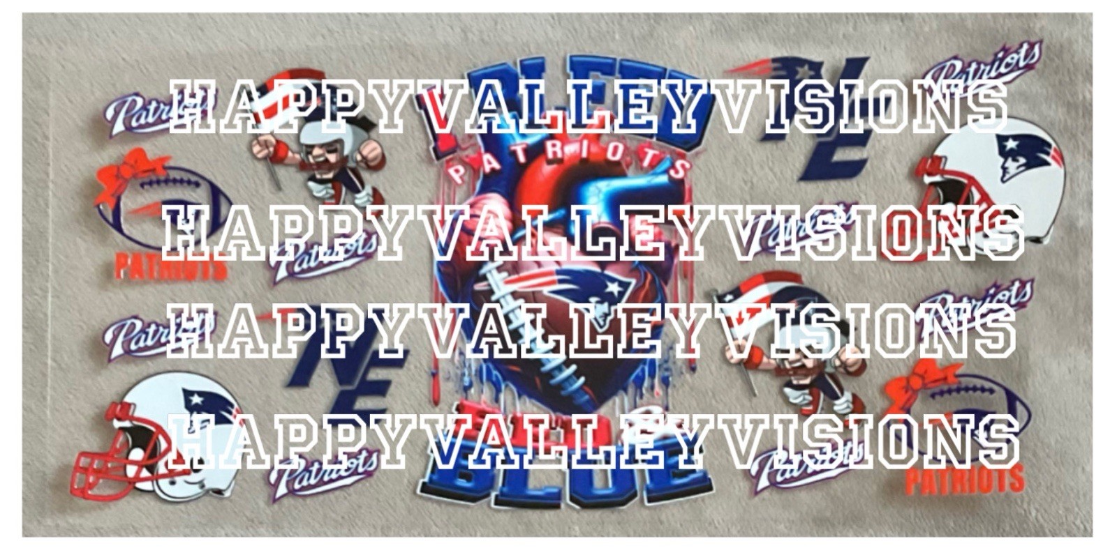 NEW ENGLAND Football Team UV DTF Transfer Sticker Cup Wrap DIY Cups Bottles
