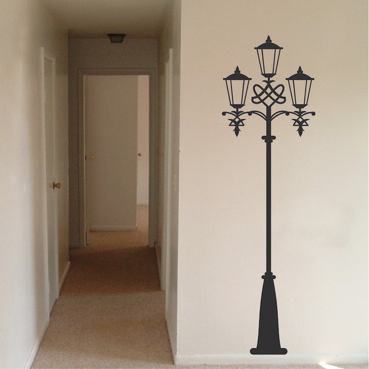 Street Light Wall Decal Lamp Post Wallpaper Mural Fancy Art Removable Vinyl, b55