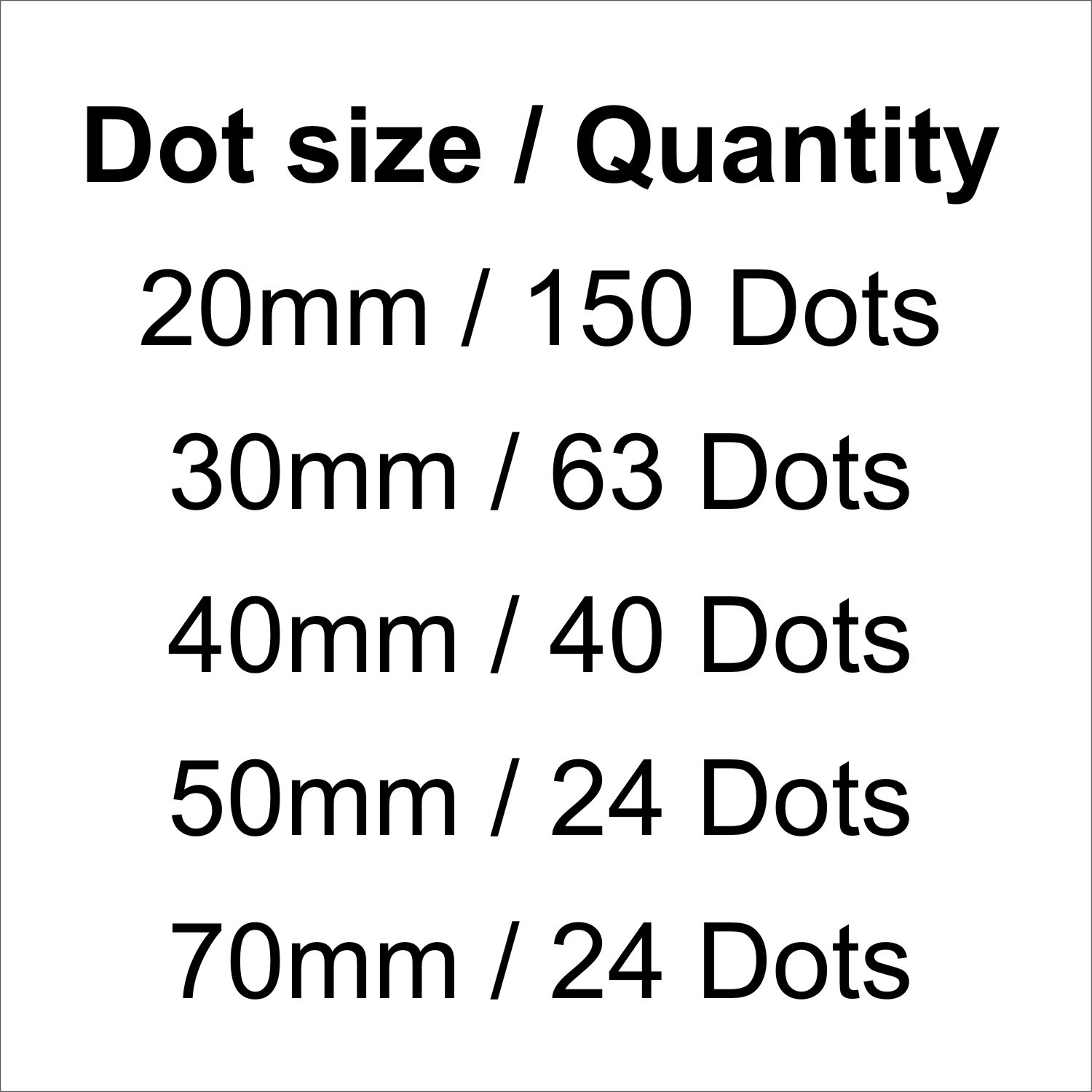 Polka Dot Removable Wall Stickers Spot Circle