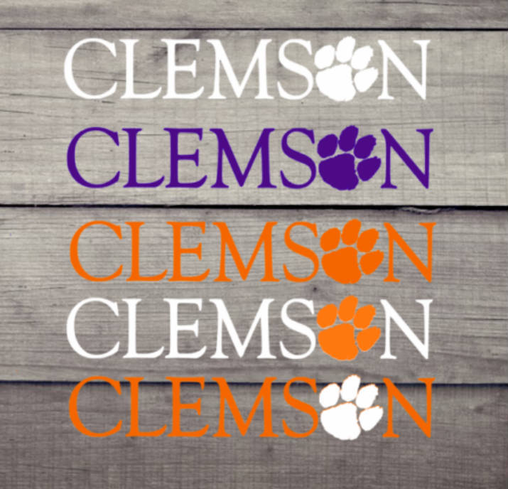 Clemson Tigers-Decal- LARGE – Vinyl Decals – National Champions