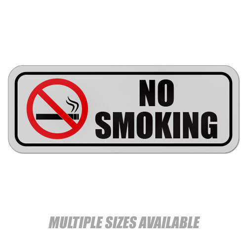 No Smoking sticker vinyl decal business window door car store bar shop vehicle