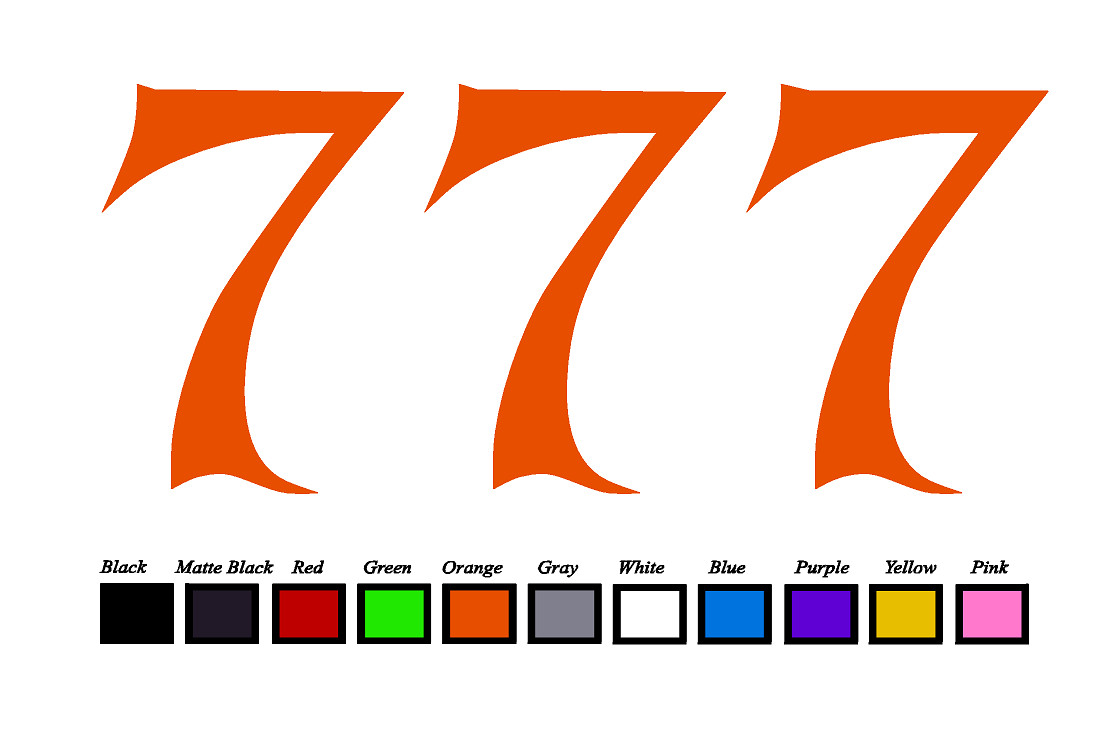 Lucky 7's LOGO Vinyl Decal Sticker Emblem Car Truck Window 4" 6" 8"