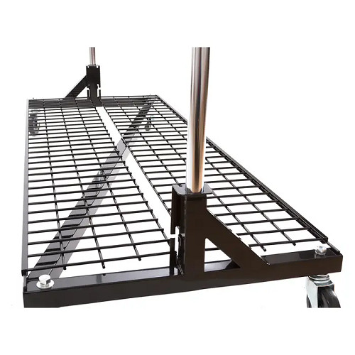 Econoco RZK8SLFB Foldable Wire Shelf For Industrial Z-racks With Bolted Base