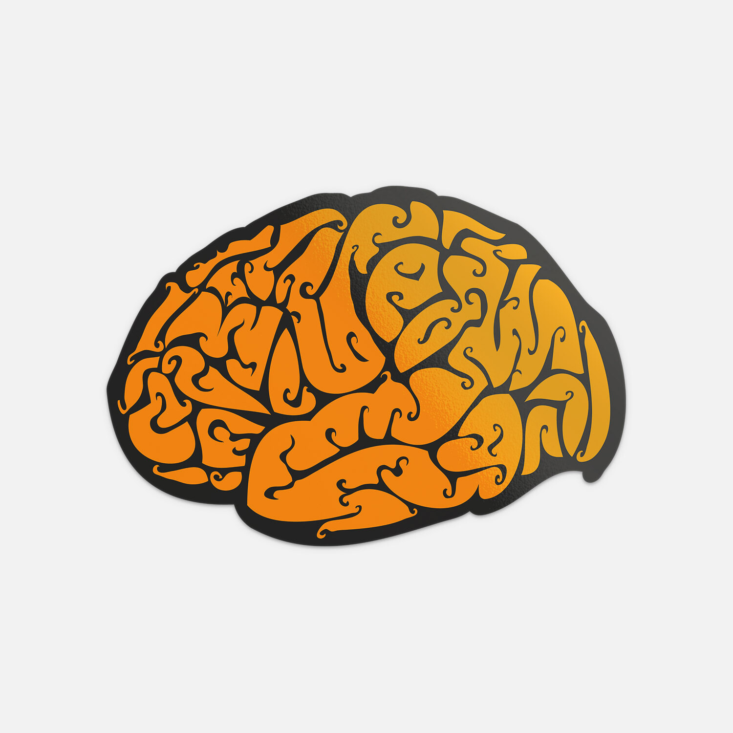 Brain Illustration Vinyl Sticker Decal