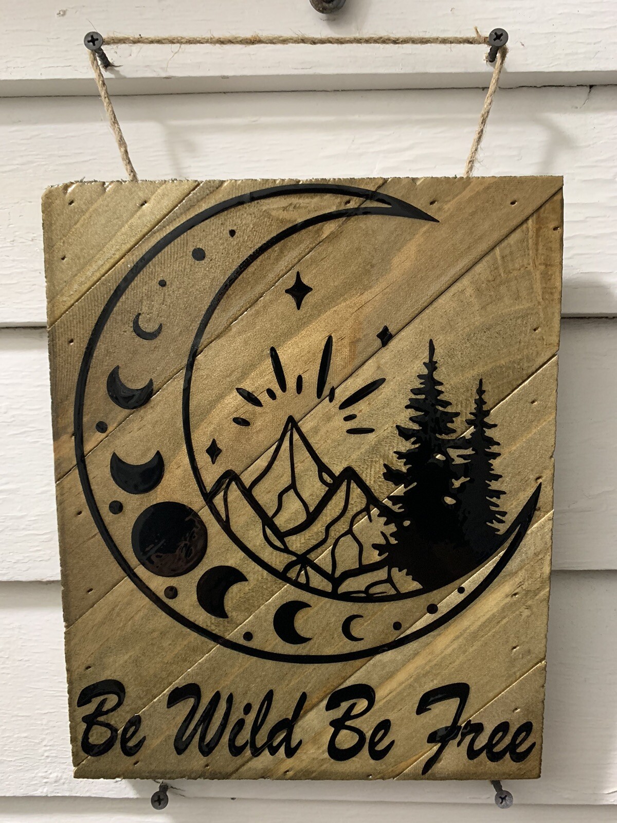 Homemade Hanging Wall Art.