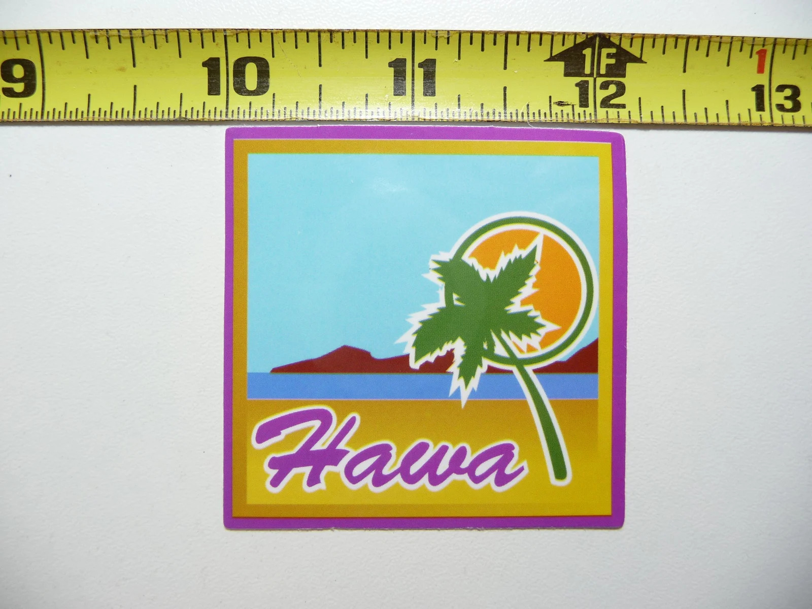 BEACH OCEAN PALM TREE SUN SMALL STICKER DECAL TRAVEL VACATION ON HOLIDAY