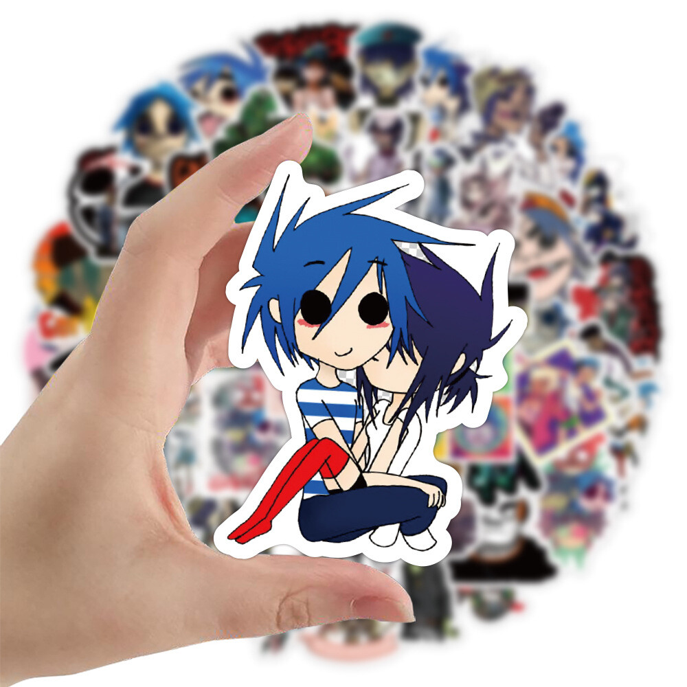100Pcs Gorillaz Sticker for Teens Girls Scrapbooking Water Bottles Waterproof