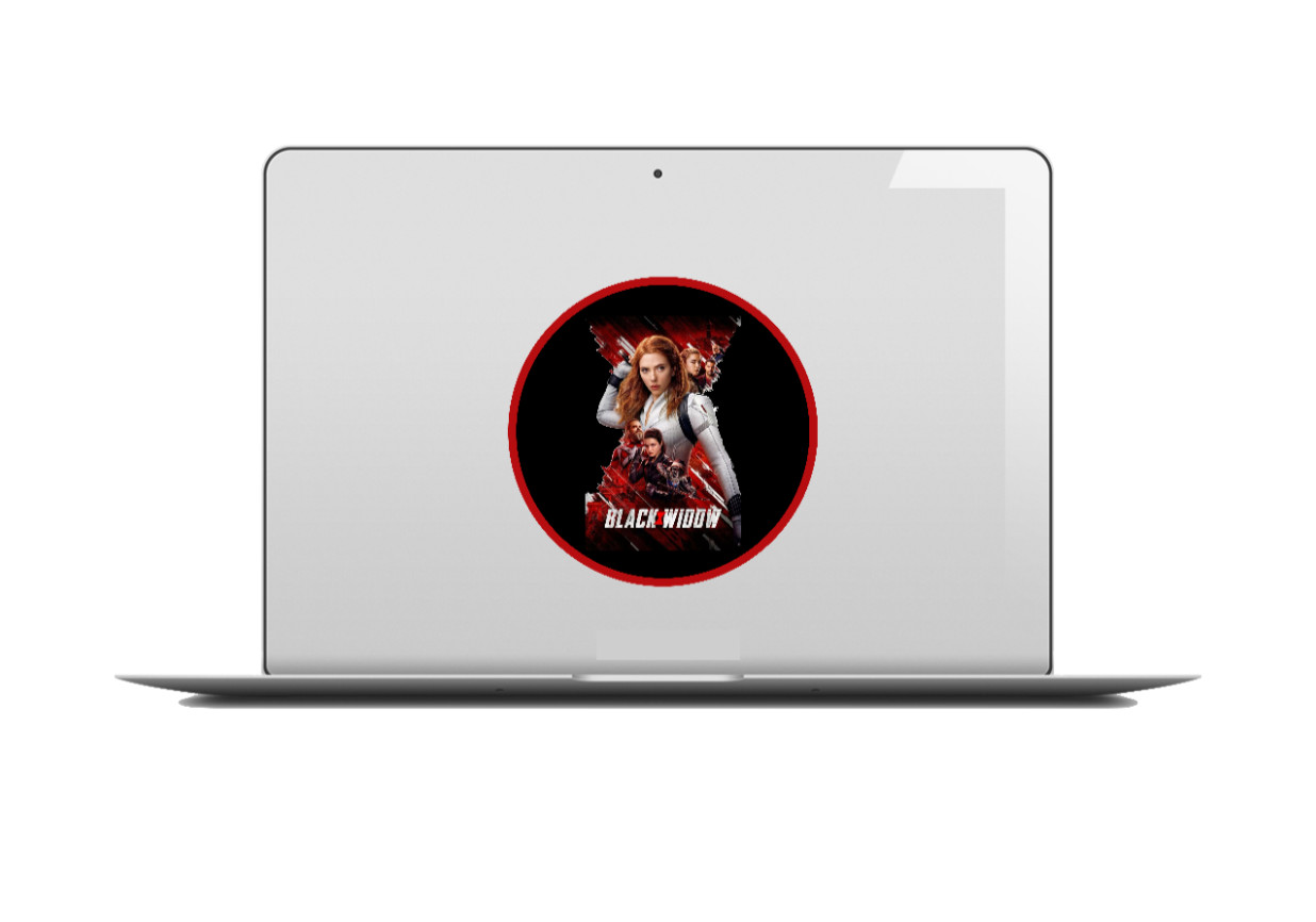 Avengers Black Widow Movie – 4" Handmade Vinyl Decal Vehicle Cooler Laptop Decor