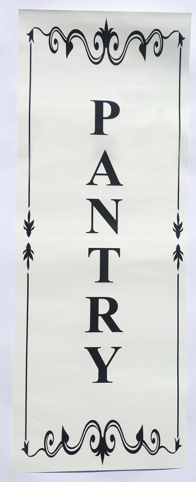 Pantry vinyl vertical door decal, kitchen sticker, wall art, farmhouse