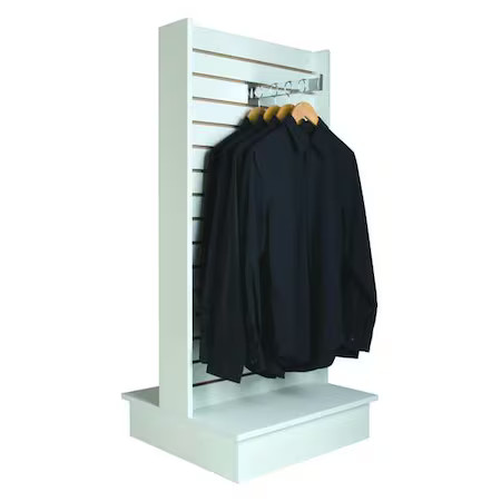 Econoco Wdswh24wh Slatwall Merchandiser 24"L, Matte, White