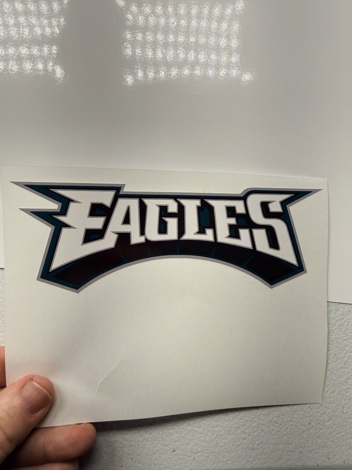 Philadelphia Eagles Wording Regular Vinyl Decal