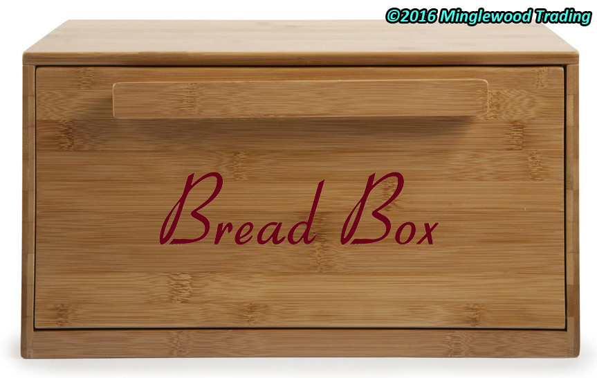 BREAD BOX Vinyl Sticker Retro Kitchen Breadbox Bread Bin Pantry V3 Die Cut Decal