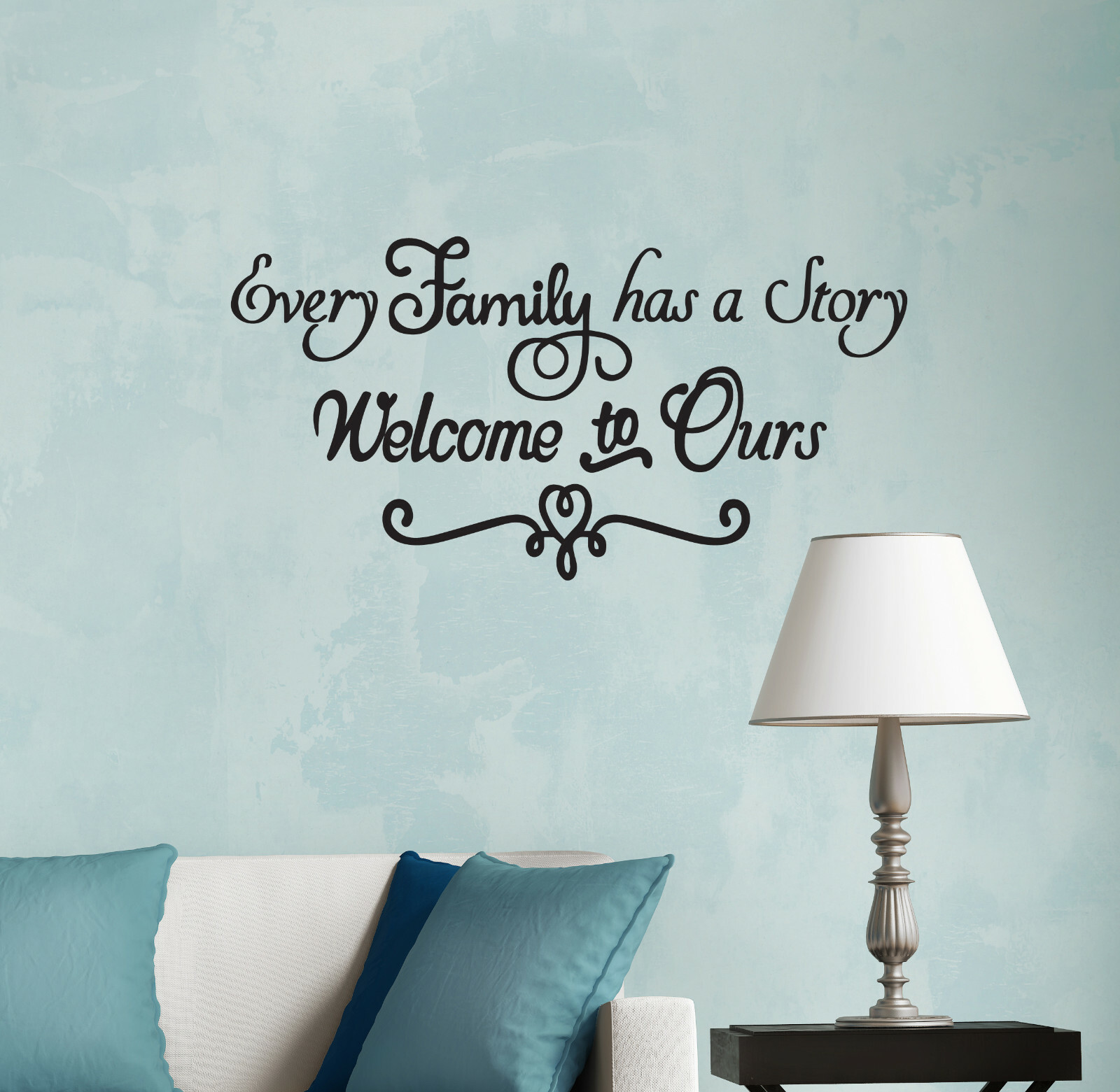 Wall Decal Living Room Family Story Home Interior Vinyl Decor Black gz489