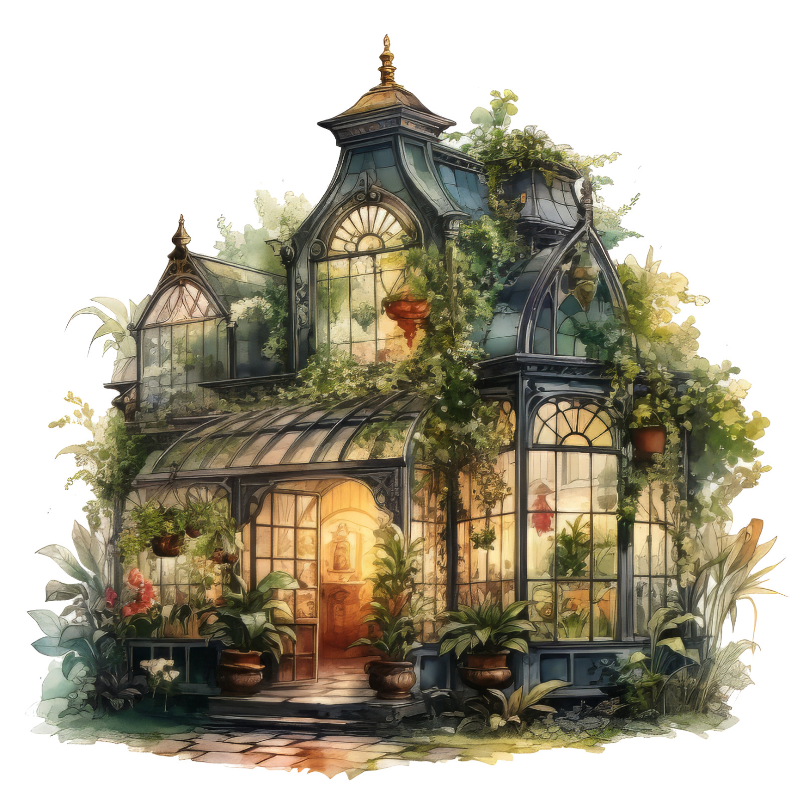 Wall sticker Enchanted Greenhouse Wall sticker 18 x 18 cm large