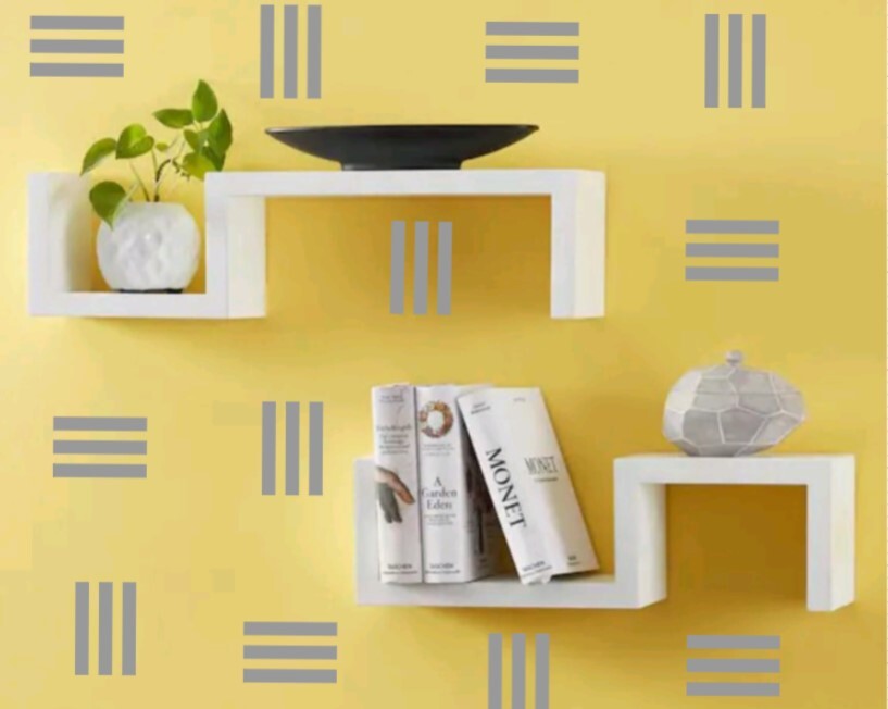 Geometric Wall Decals, Lines Wall Decor, Removable Group Abstract Wall Stickers