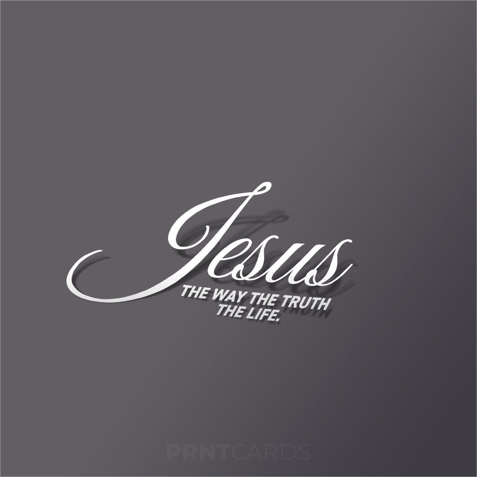 Jesus The Way The Truth The Life – Elegant Script Vinyl Decal | Christian Quote