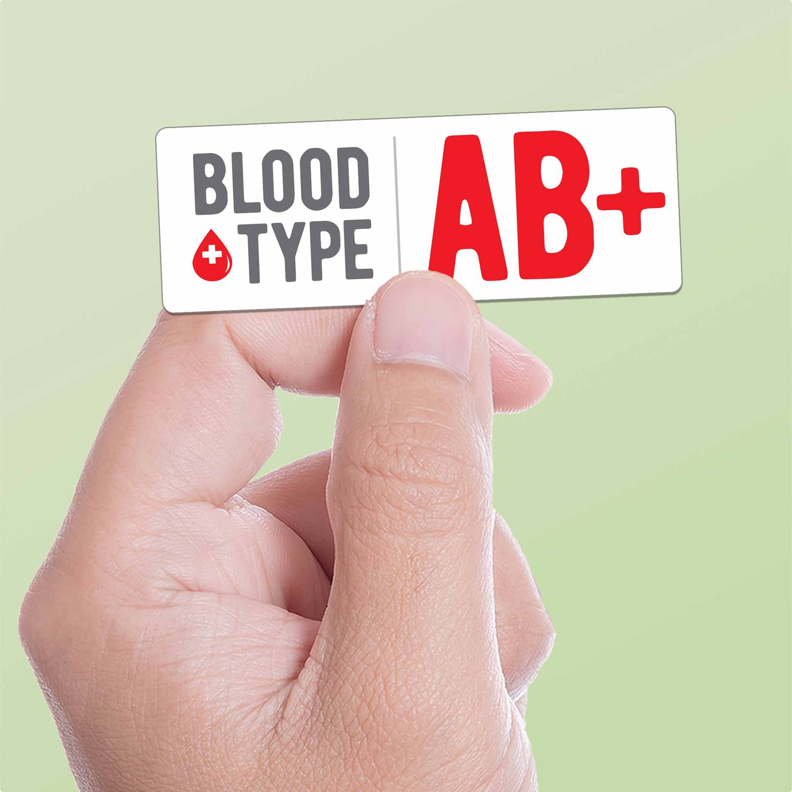 Blood Type Stickers – Set of 3 Mini Helmet Decals