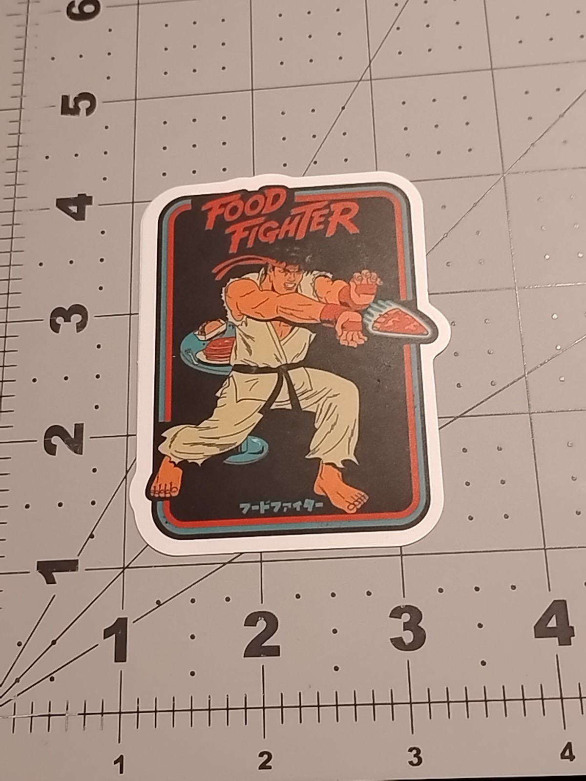 Street Fighter Food Fighter Ryu Funny Sticker Vinyl Decal Car Laptop Skateboard