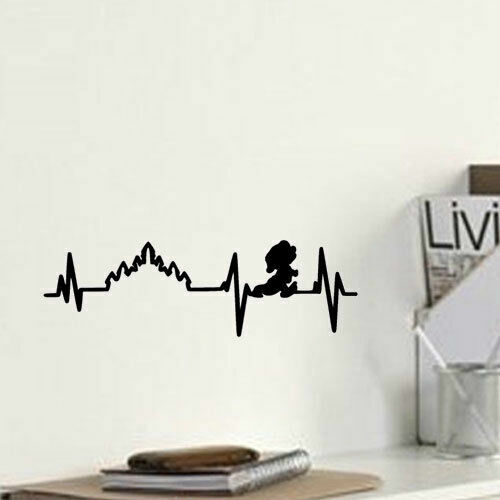 Dopey Heartbeat Lifeline Decal Sticker for Home Car Window Wall Door Laptop Mac