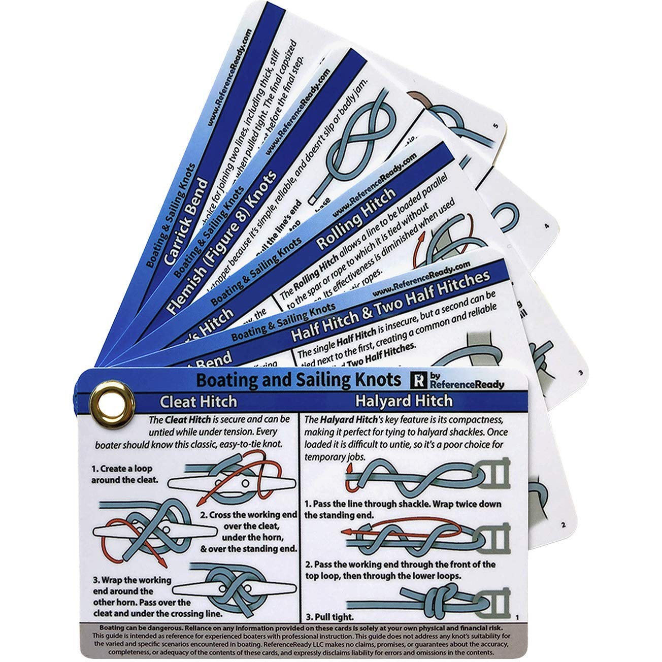 Boating and Sailing Knot Cards – Waterproof Guide to 20 Nautical Knots