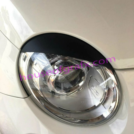 Vinyl eyelid eyelids brows fits 2013 2014 2015 2016 Fiat 500, 500T & Abarth