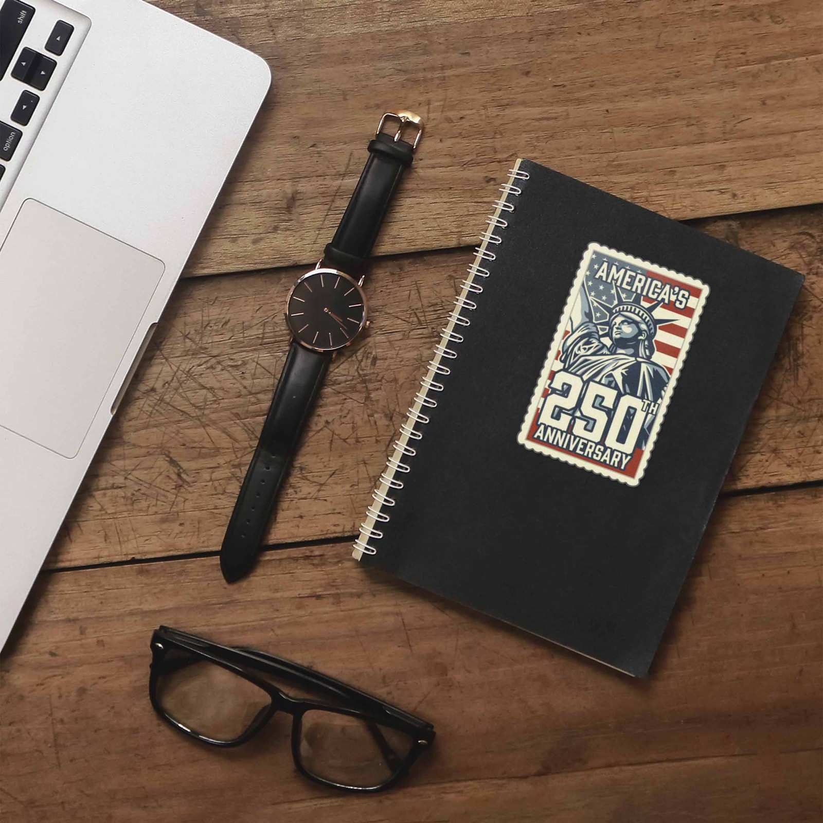 America's 250th Anniversary Stamp Sticker – Cool Patriotic USA Decal