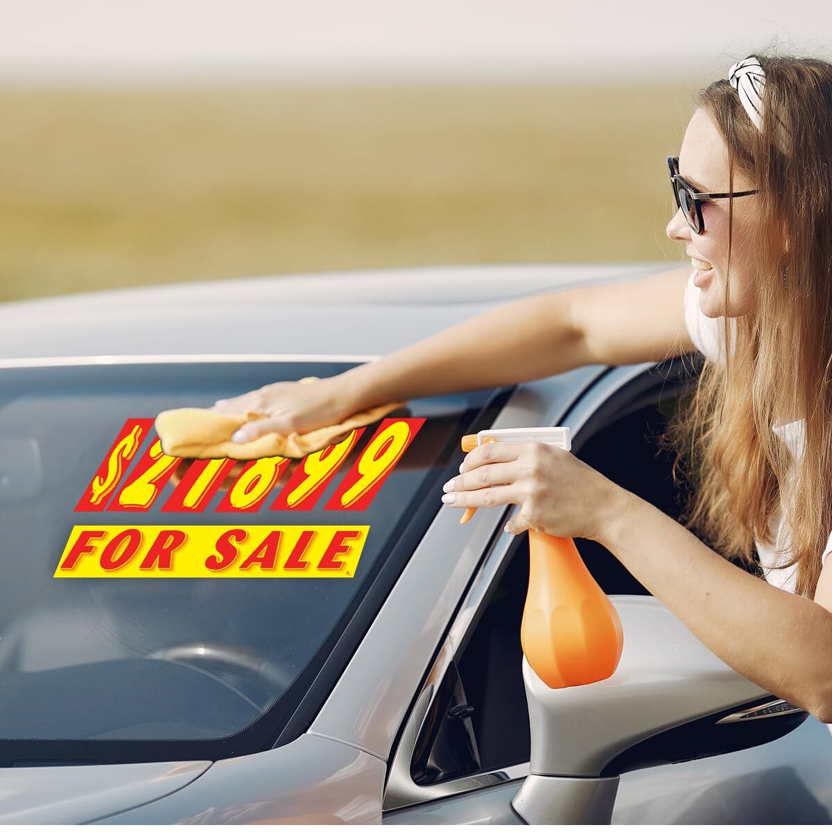 Vinyl Number & for Sale Decals 13 Dozen Car Lot Windshield Pricing Stickers …