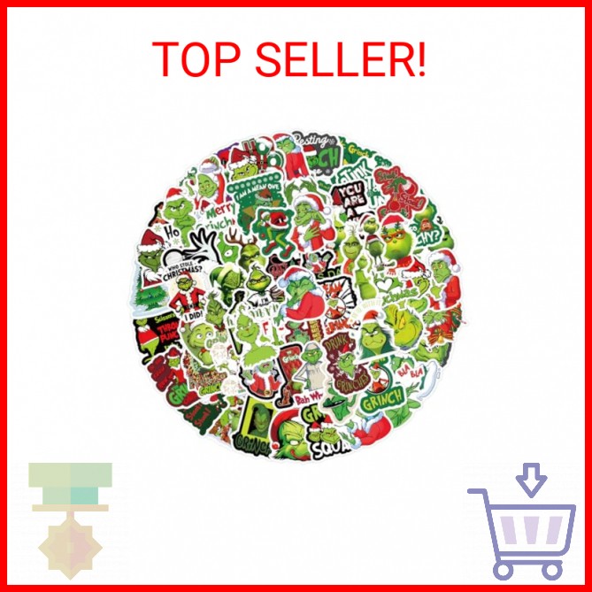 105pcs Cartoon Christmas Grinches Popular Stickers for Kids, Children's Grinche