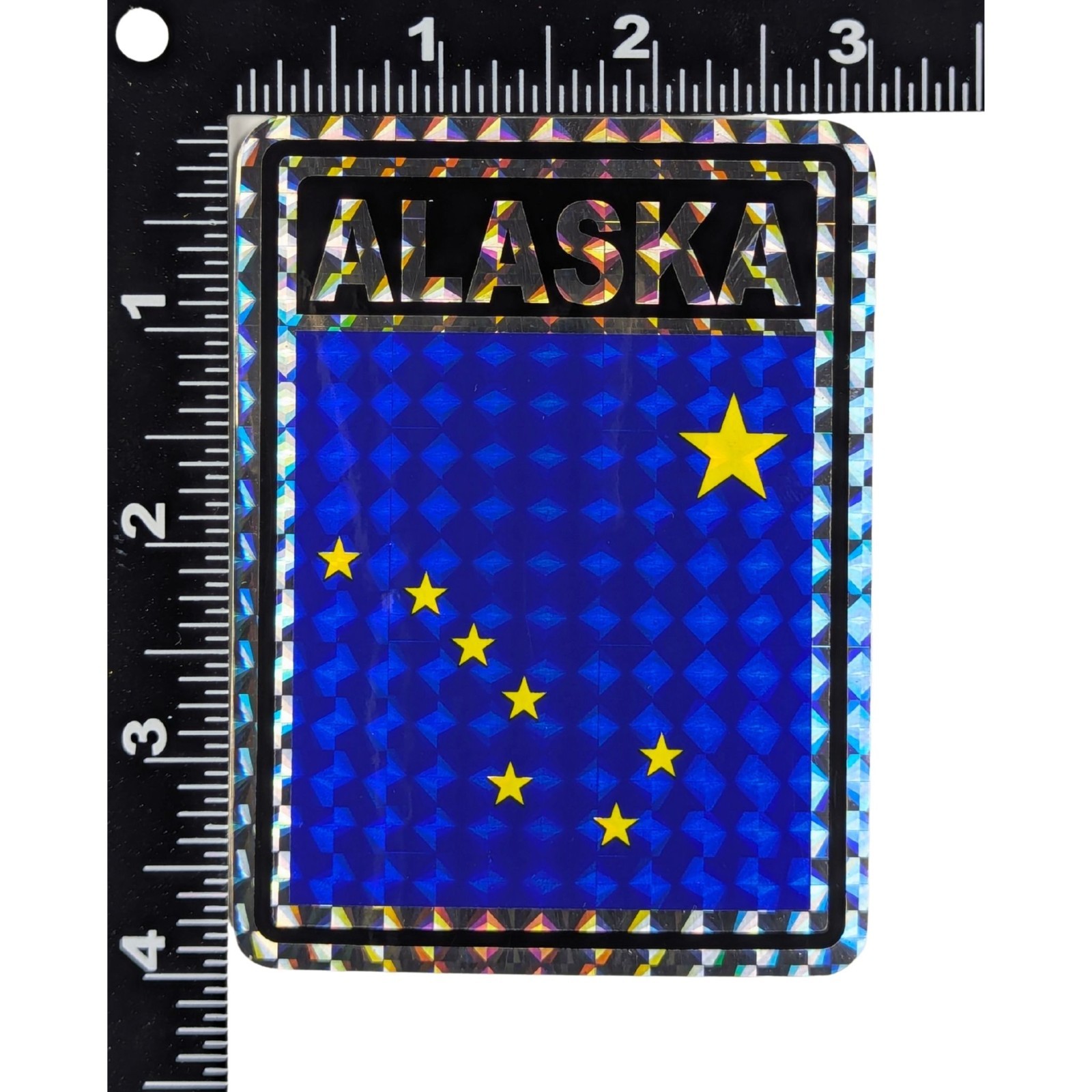 Alaska State Flag Reflective Decal Adhesive Printed Vinyl Sticker