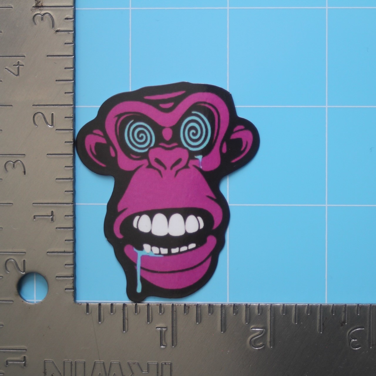 Graffiti Sticker (SISTEMA DIMENTE GORILLA) Psyche Street Art, Gloss PVC Decal