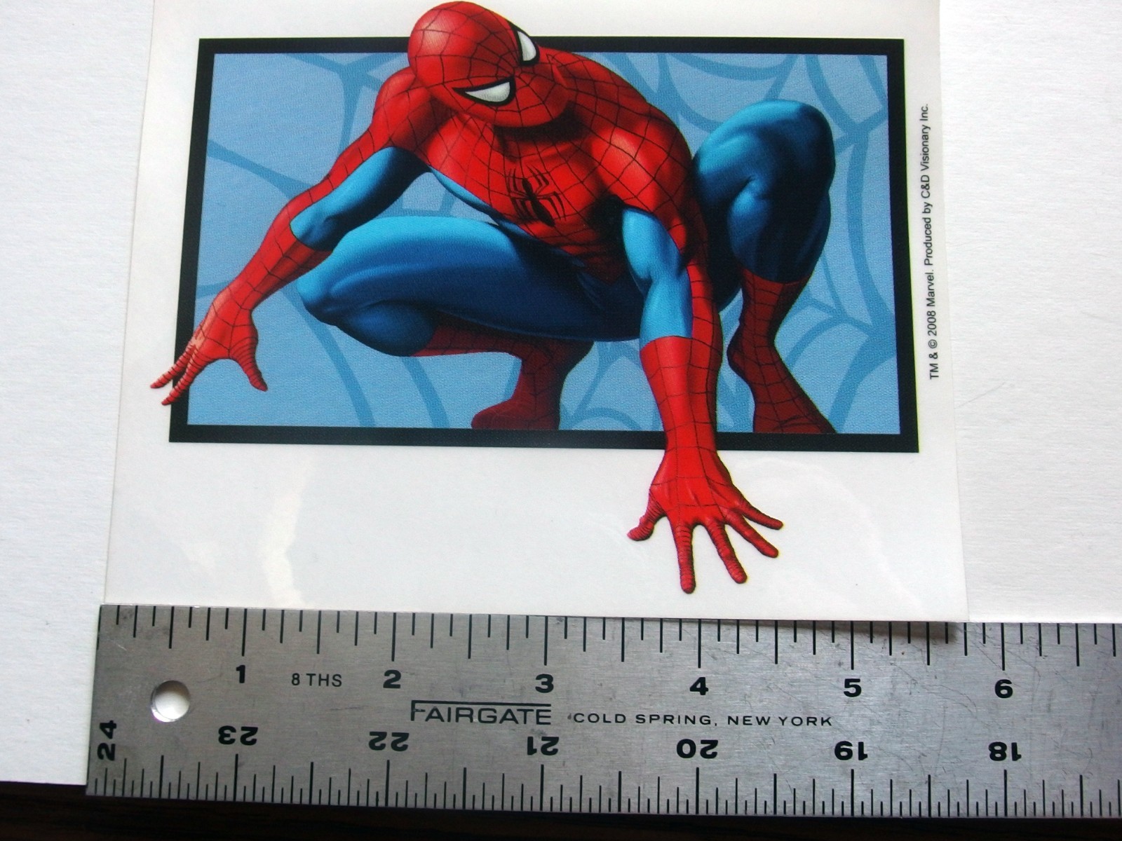 Spider-Man “Spidey Wall” Clear Sticker – Marvel, C&D Visionary – 2008 – 4.5 x 5.