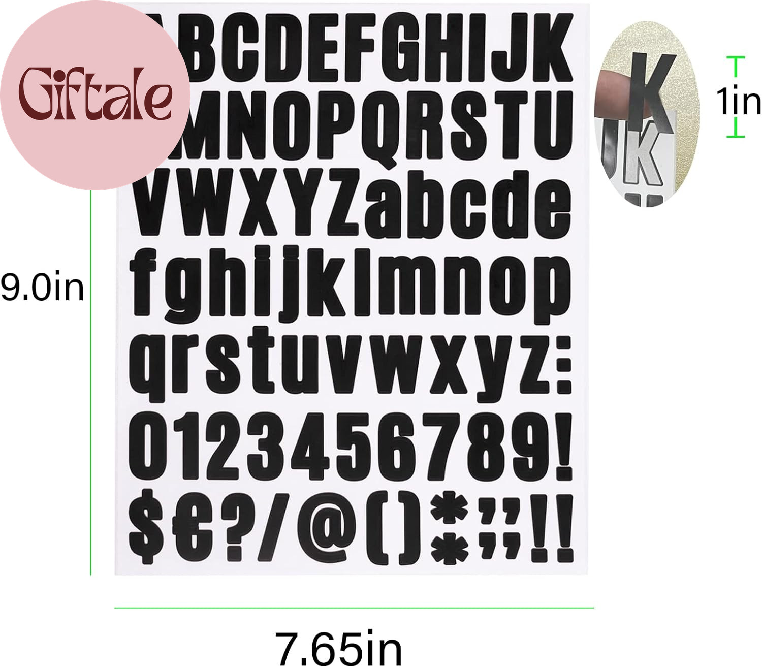 810 Piece 10 Sheet Letter Stickers – Self Adhesive Vinyl Waterproof Mailbox Numb