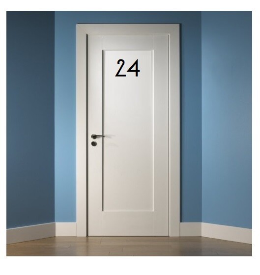 Lot of 40 Modern Self Adhesive Vinyl Mailbox Numbers Decals,door,box (Vonique)